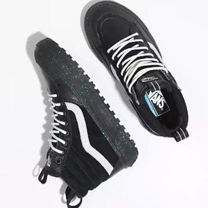 Vans Sk8-Hi MTE-2 Glitter Black Glitter Winter Shoes Women's Size 8.5